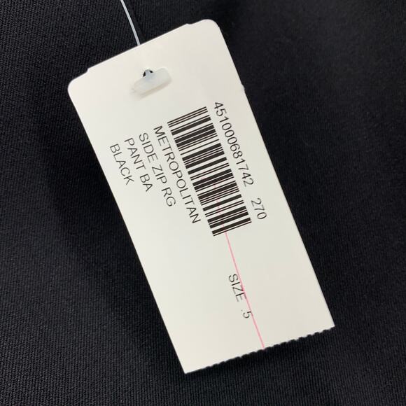 Chicos The Ultimate Fit Metropolitan Side Zip Pant Womens Sz 0.5 US 6 Black NEW - Picture 9 of 9